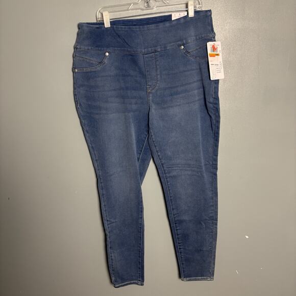 NWT Seven7 Plus High-Rise Tummy Toner Skinny Jean Lunar 16W New Spot - Picture 1 of 9